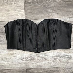 Finesse Faux leather corset top